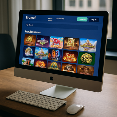Frumzi Casino - Desktop Design Interface - User Experience